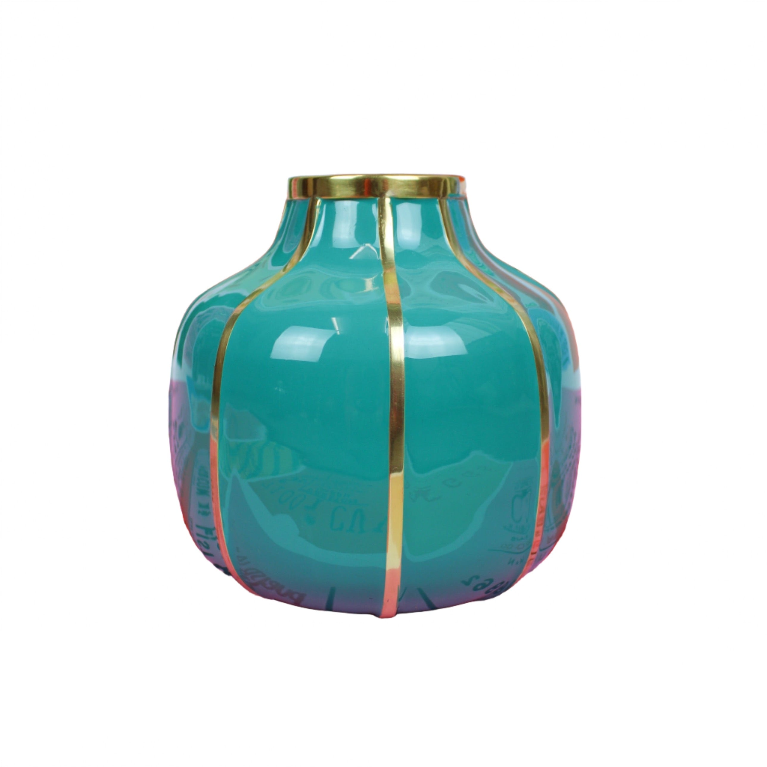 The Exotic Turquoise Enamel Vase