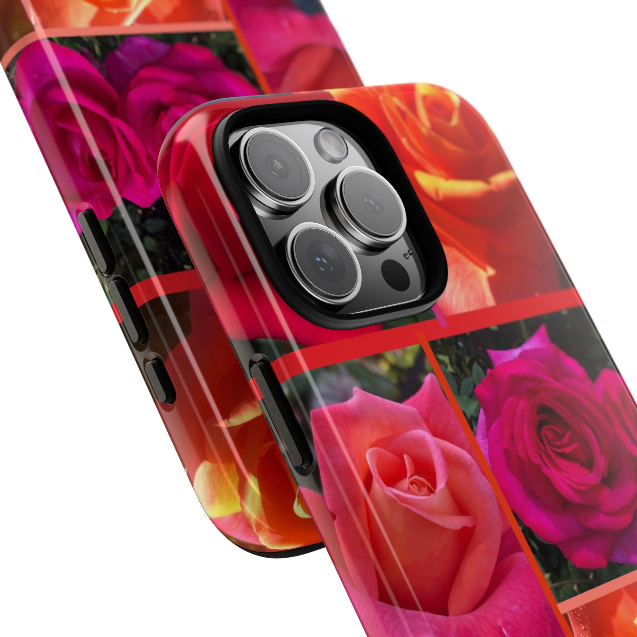 The Rose Vibrant Floral Phone Case - Tough Cases with Rose Design