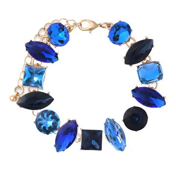 The Shades of Blue Crystal Bracelet