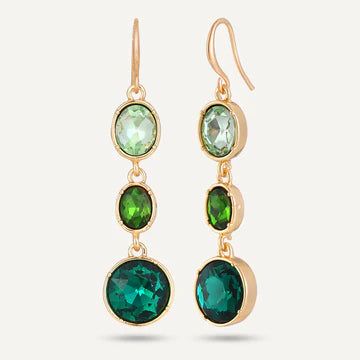 The Crystal Emerald Bracelet and Matching Emerald Crystal Drop Earrings (sold separately)