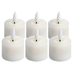 Collection of natural effect LED Tea light candles