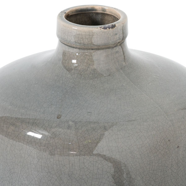 The Scarlett Glazed Grey Vase