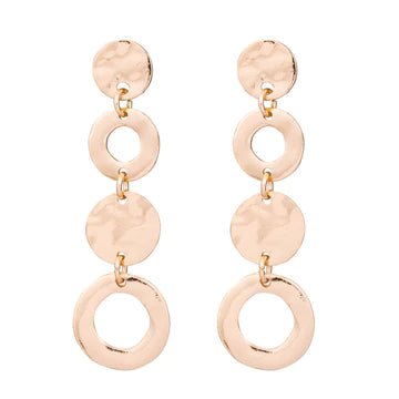 The Gold  Circle Earrings