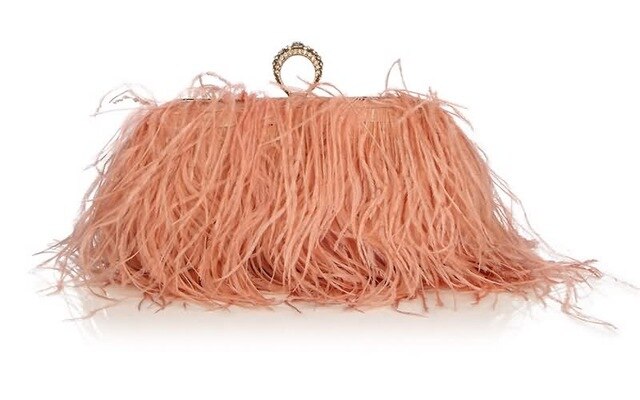 The Luxury Feather Clutch Bag in various colours - made to order