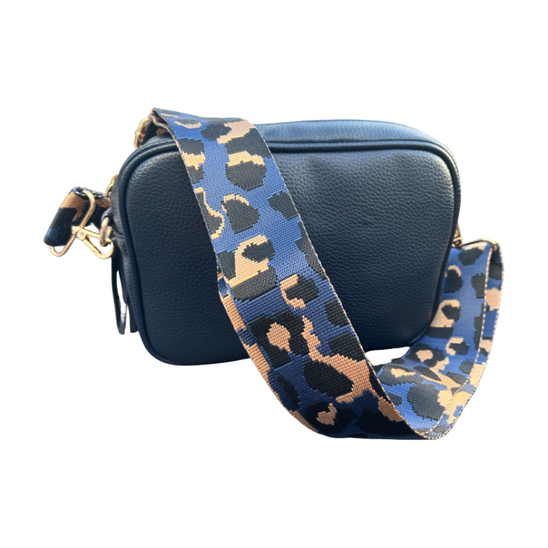 The Sloane Navy Handbag with Detachable Strap