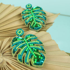 The Hand-Crafted Palm Leaf Earring