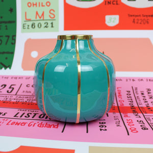 The Exotic Turquoise Enamel Vase