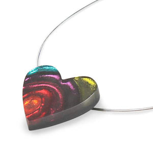 The Scarlett Heart Rainbow Multi-coloured Necklace