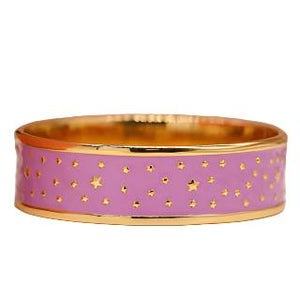 The Pink Starry Night Enamel Hand-Finished Bracelet